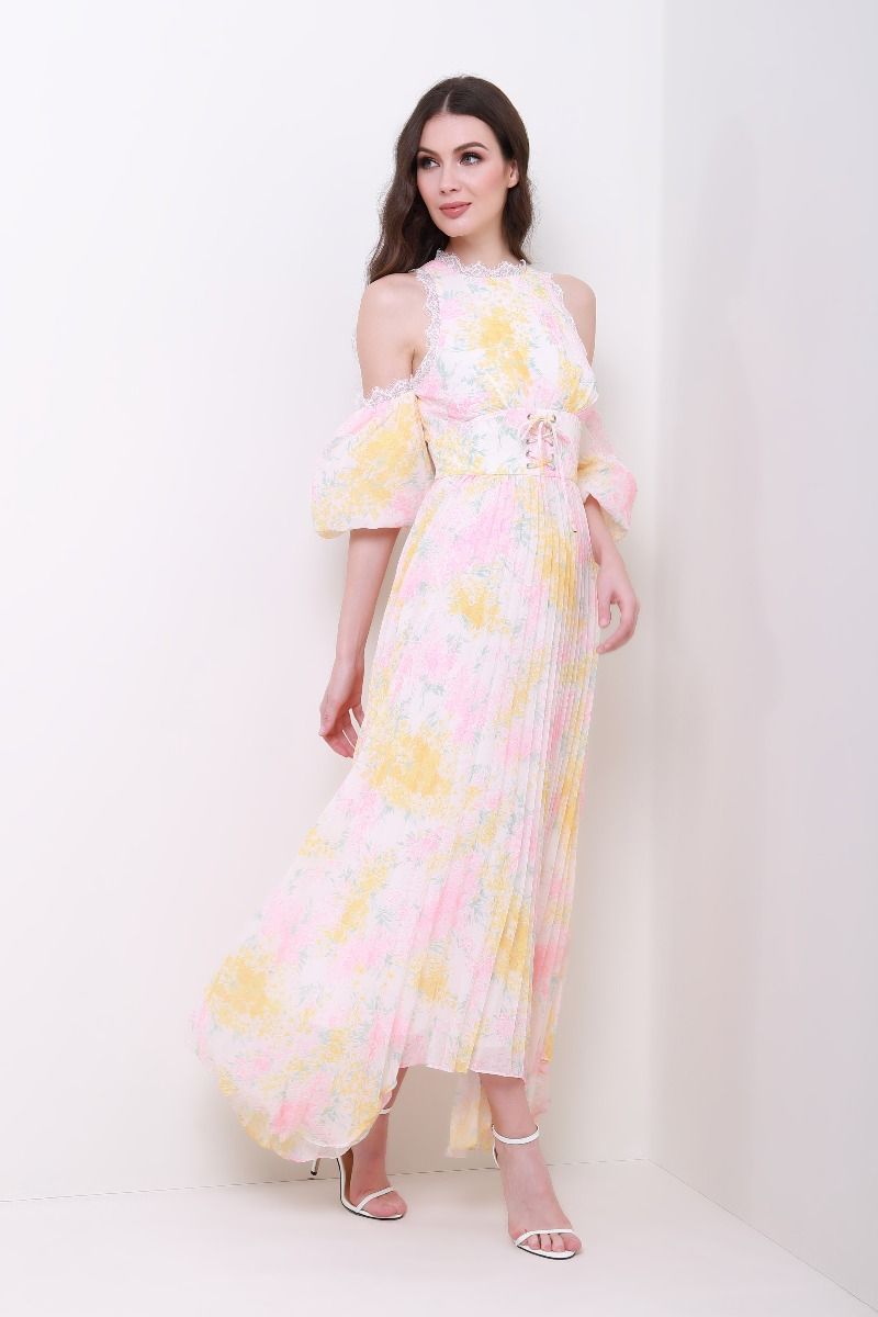 Corset waist Asymmetric dress