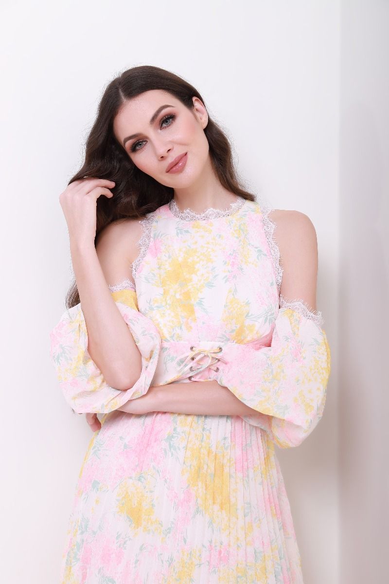 Corset waist Asymmetric dress