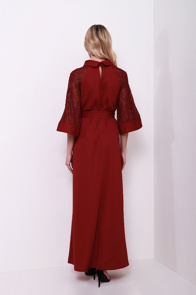 Embellished lace sleeves Kaftan