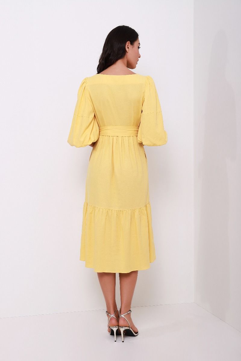Flared buttoned dress