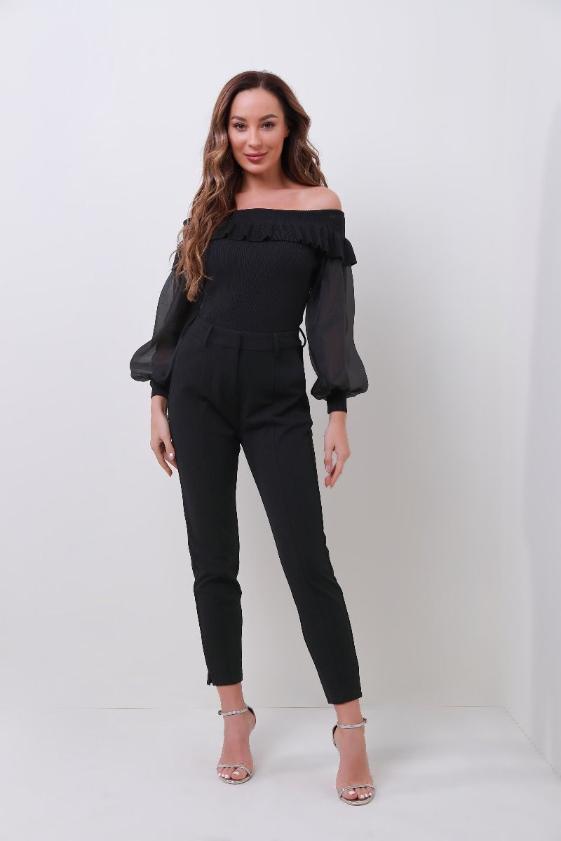 knitted off shoulder top