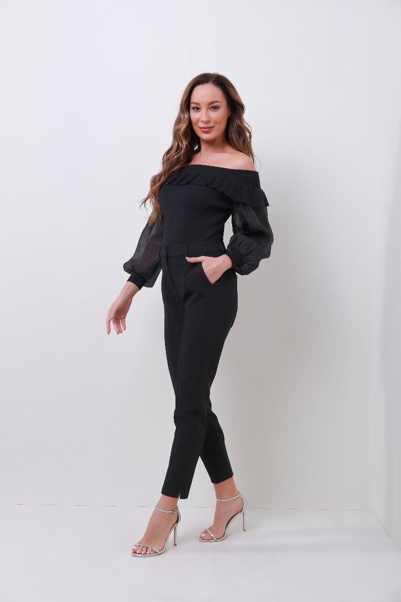 knitted off shoulder top