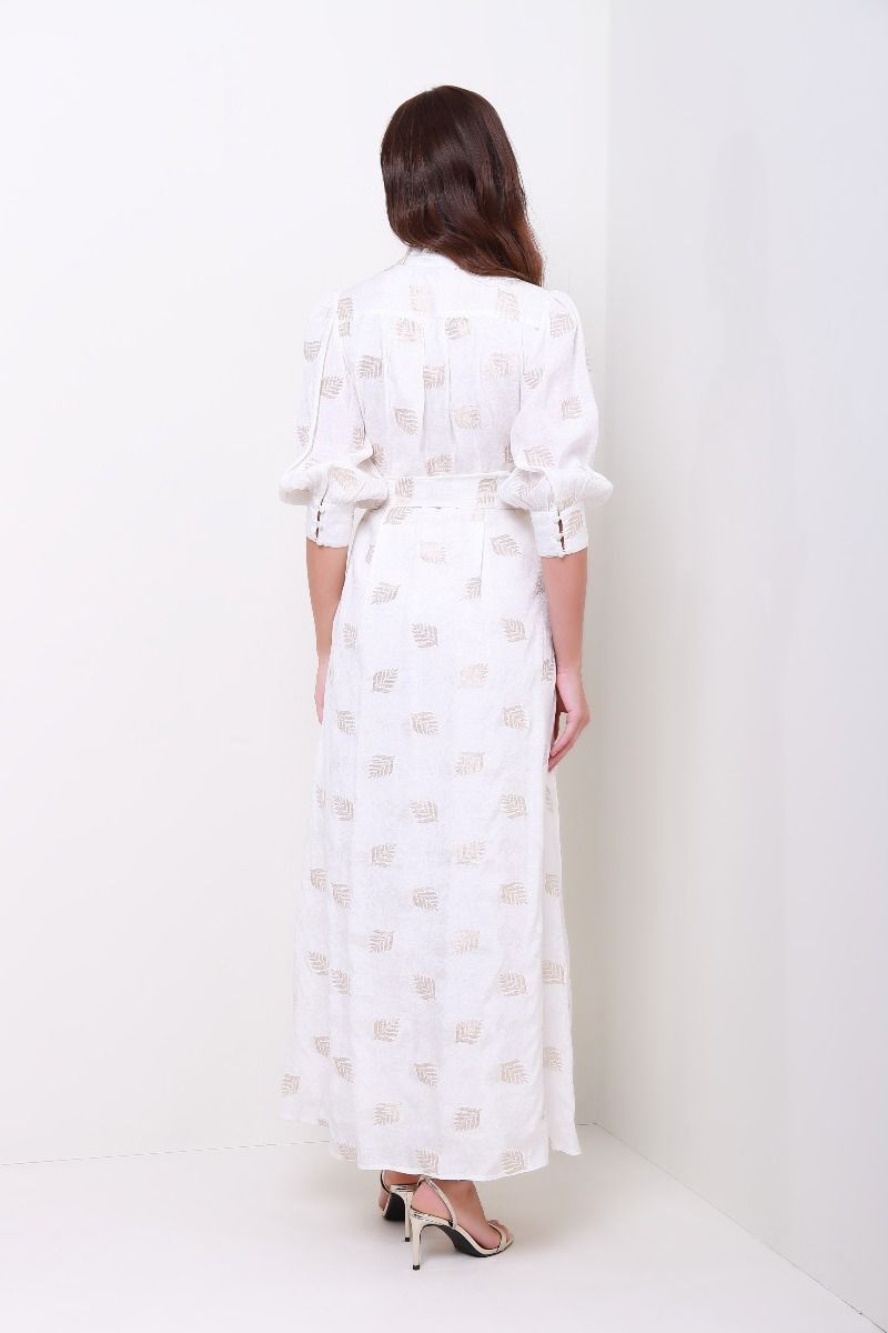 embellished printed kaftan