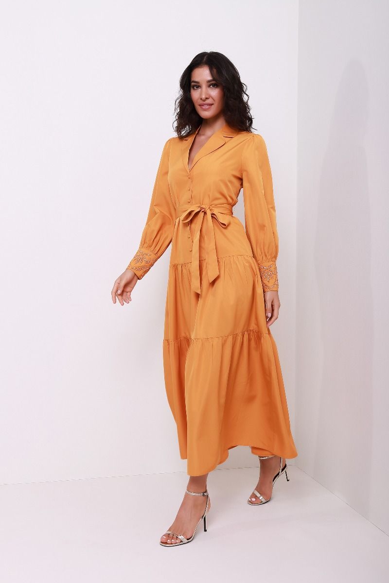 Shirt tiered dress 