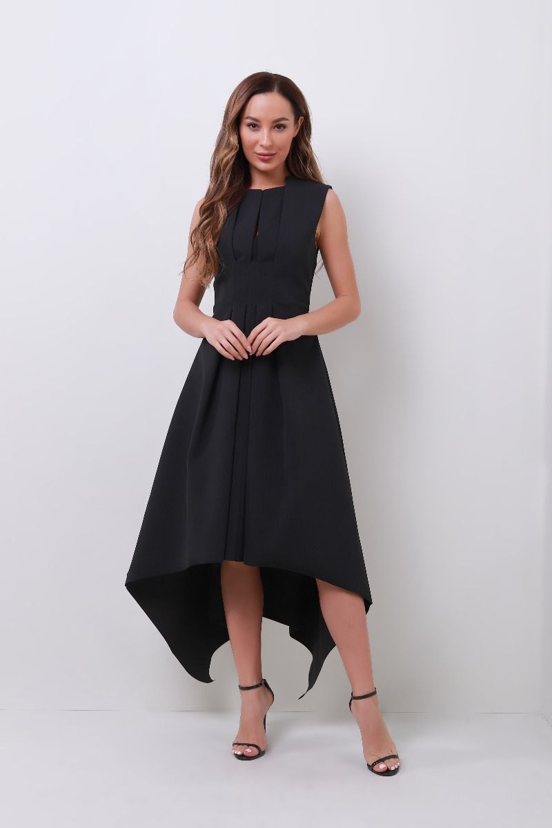 Asymmetrical sleeveless dress	