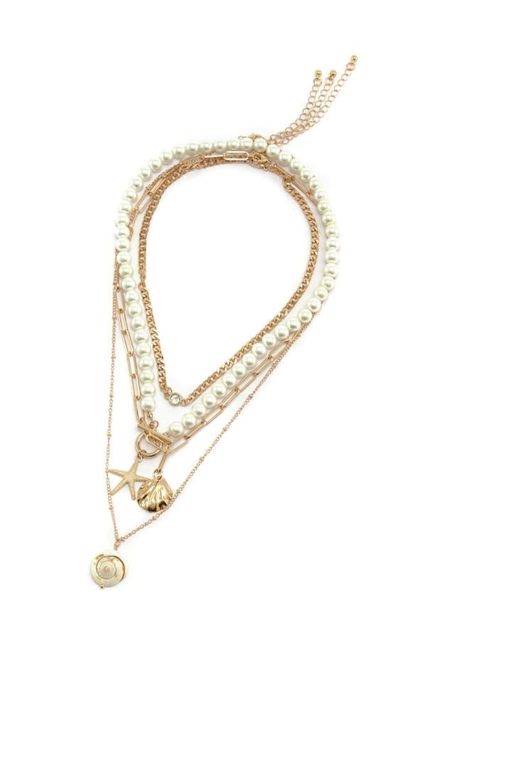 Multi-Layer Chain Pendant Necklace