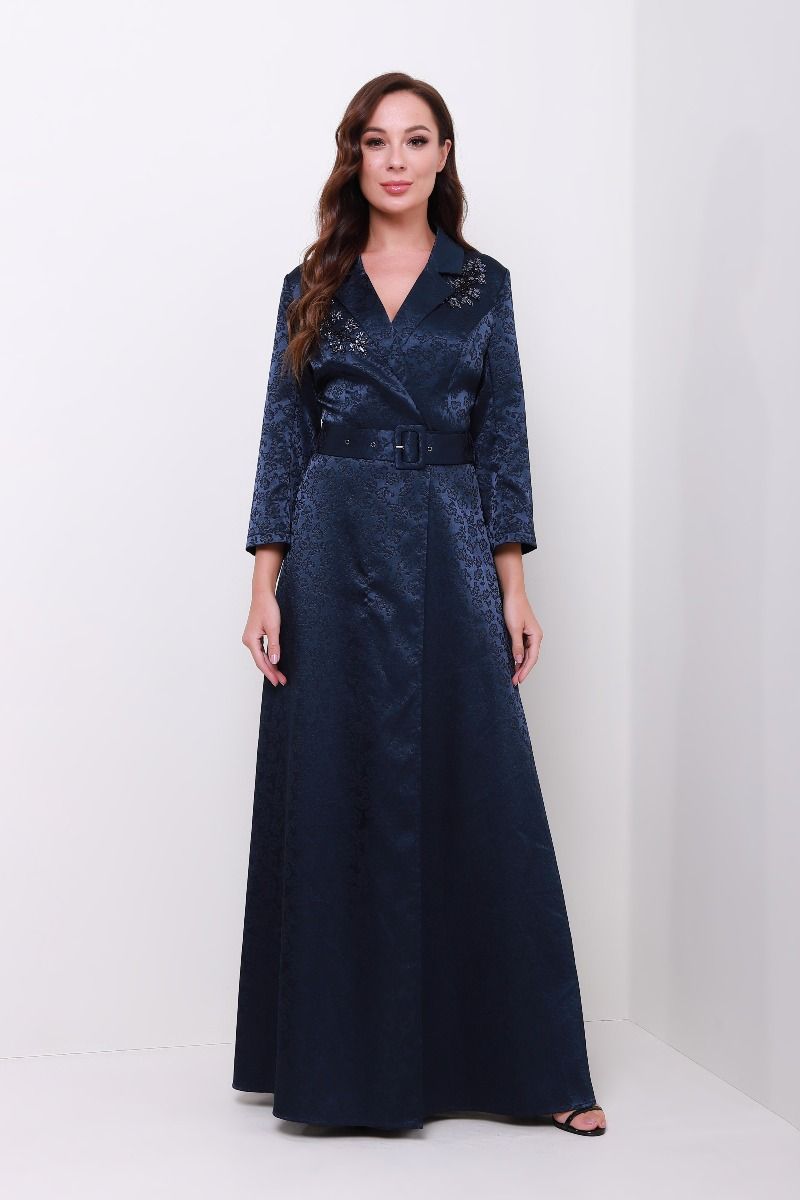 Wrap brocade dress