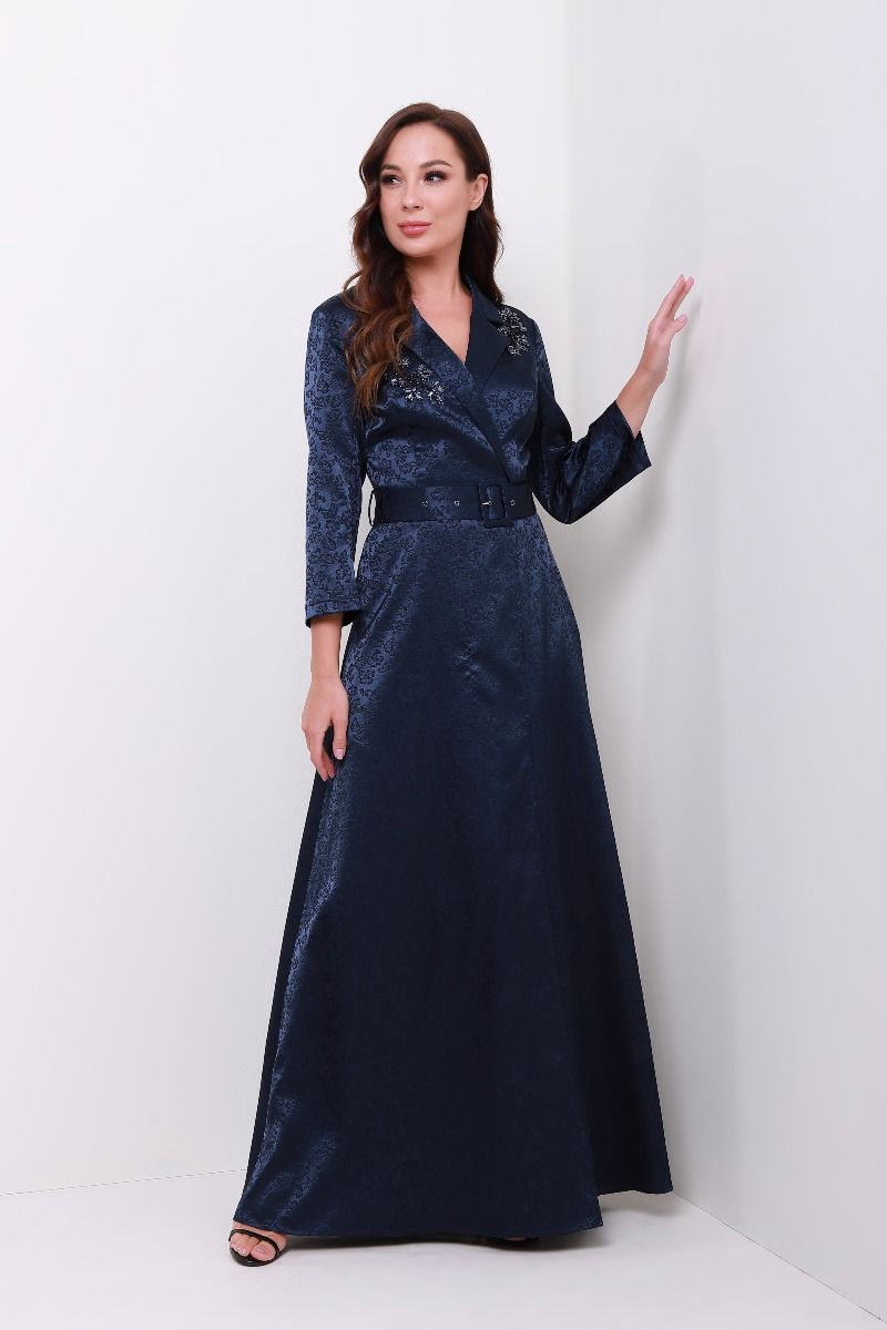 Wrap brocade kaftan