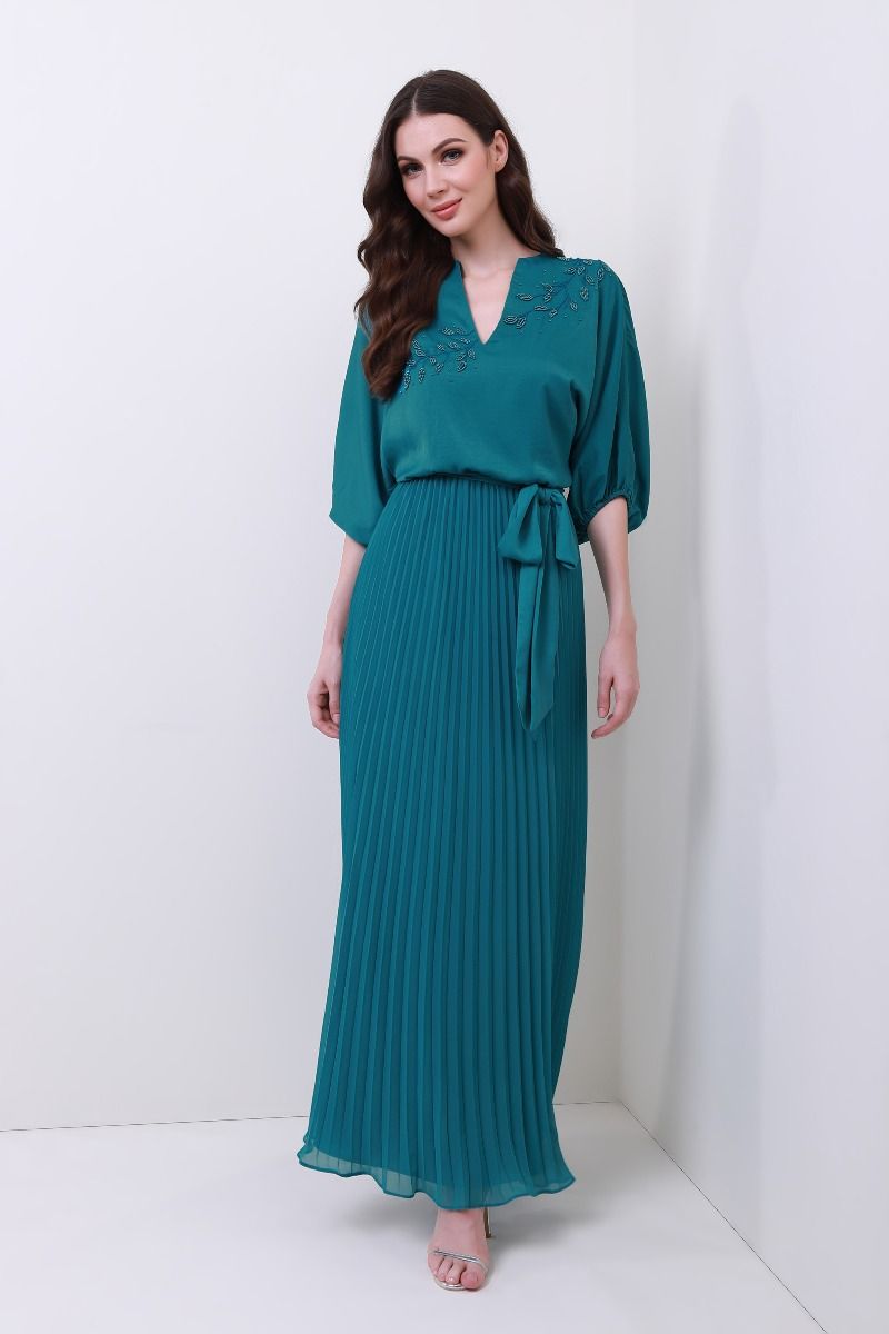 femi9 Chiffon pleated dress