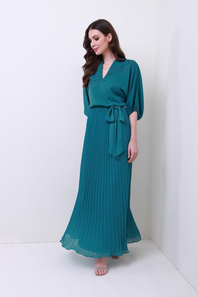 Chiffon pleated dress