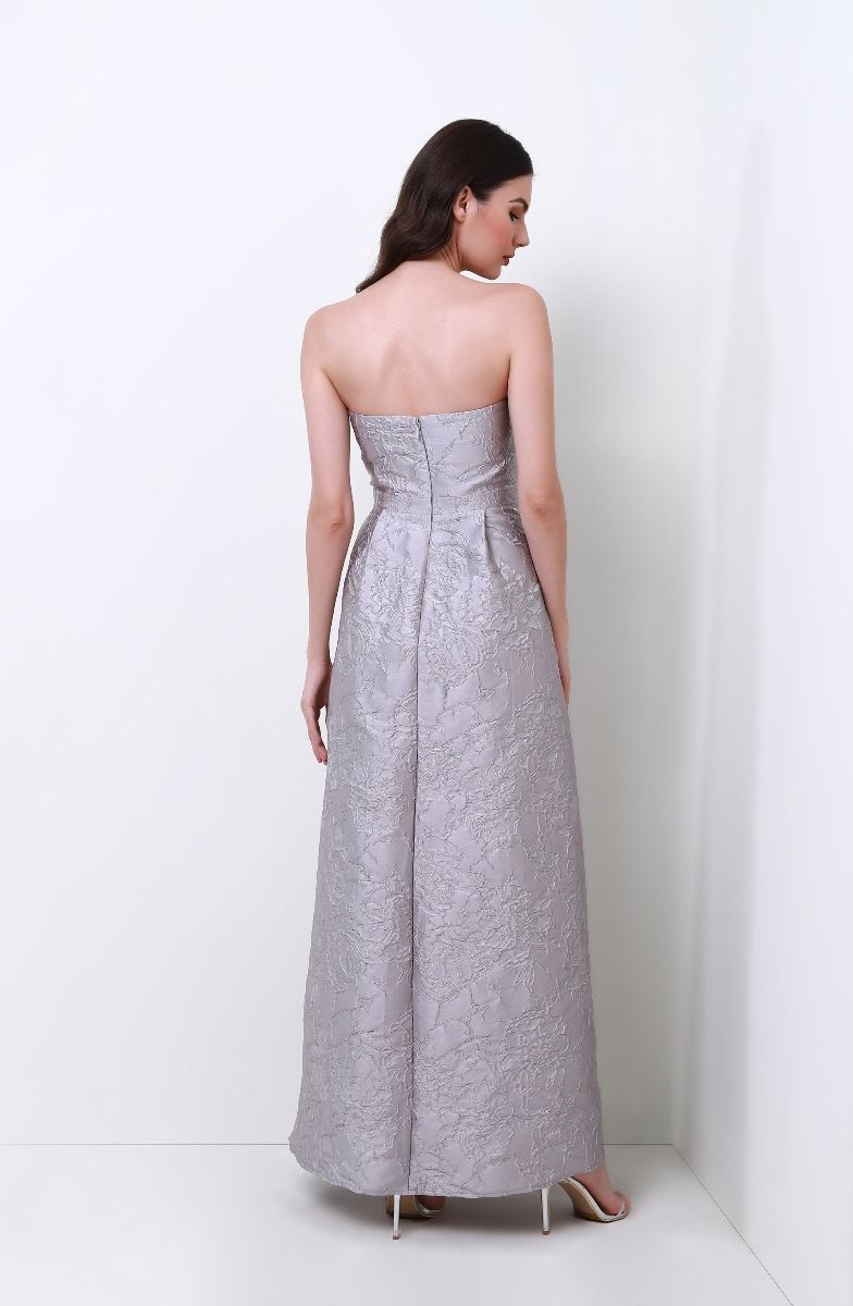 embellished Brocade dress