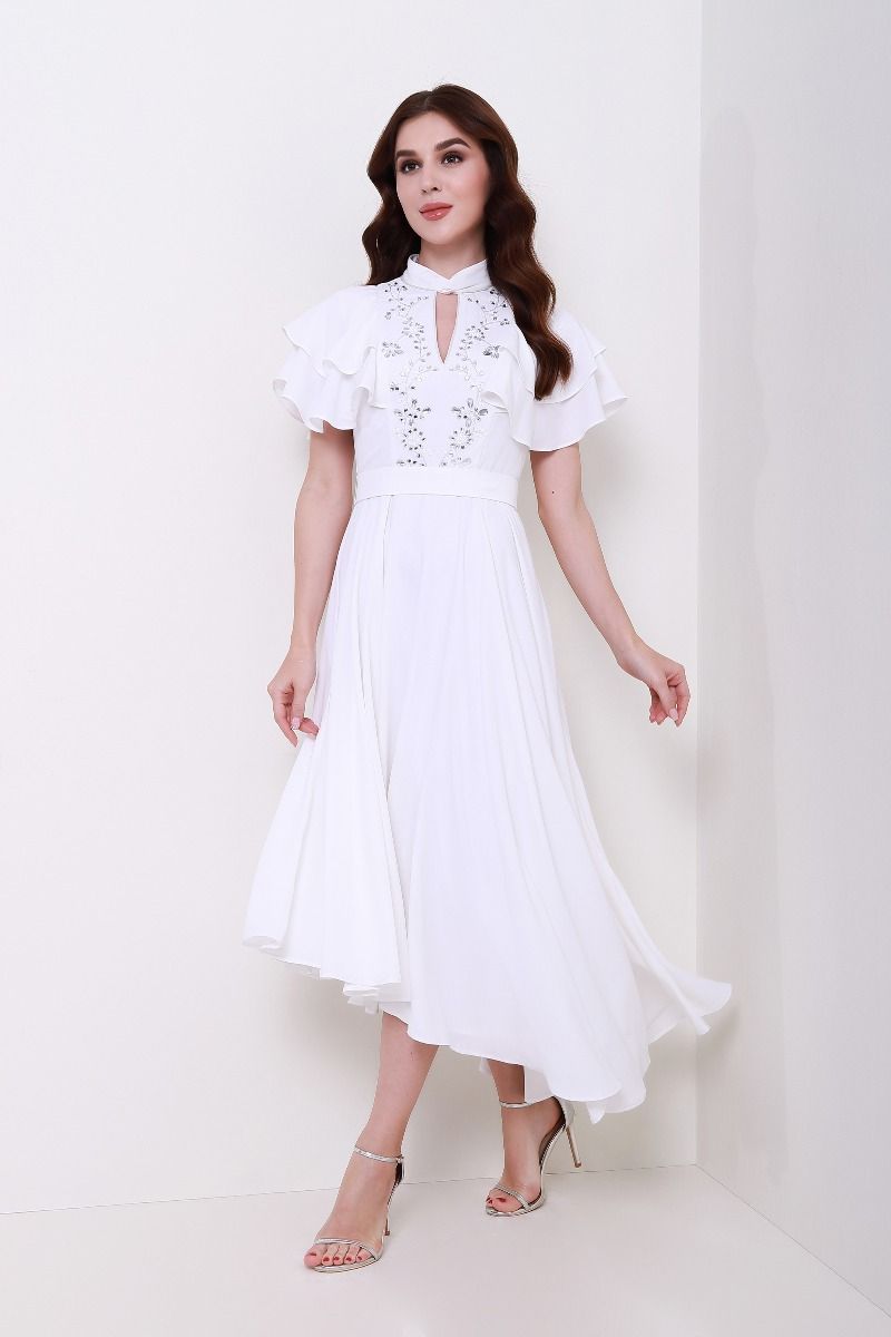 femi9 Embellished asymmetrical dress

