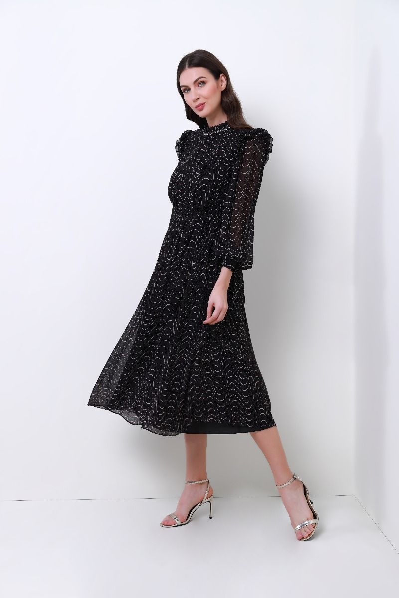 Printed chiffon dress