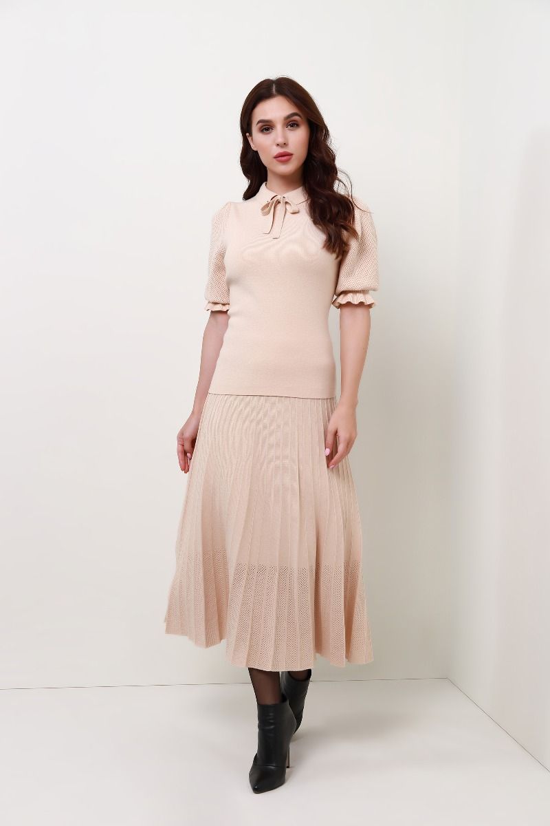 Collar knitted top 