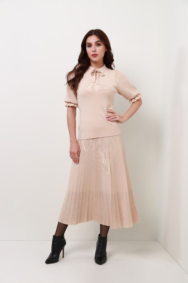 Collar knitted top 