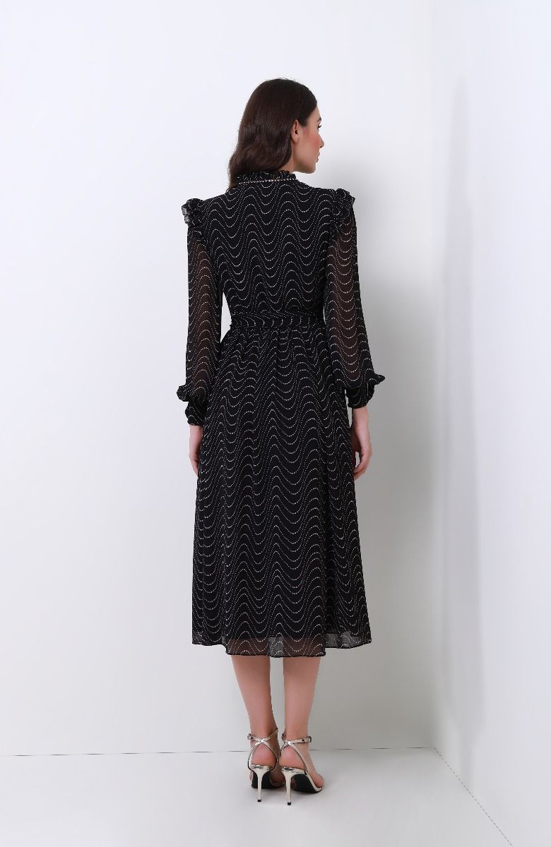 Printed chiffon dress