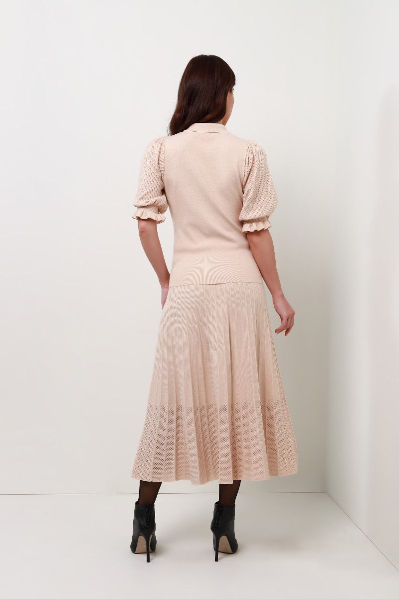 Collar knitted top 