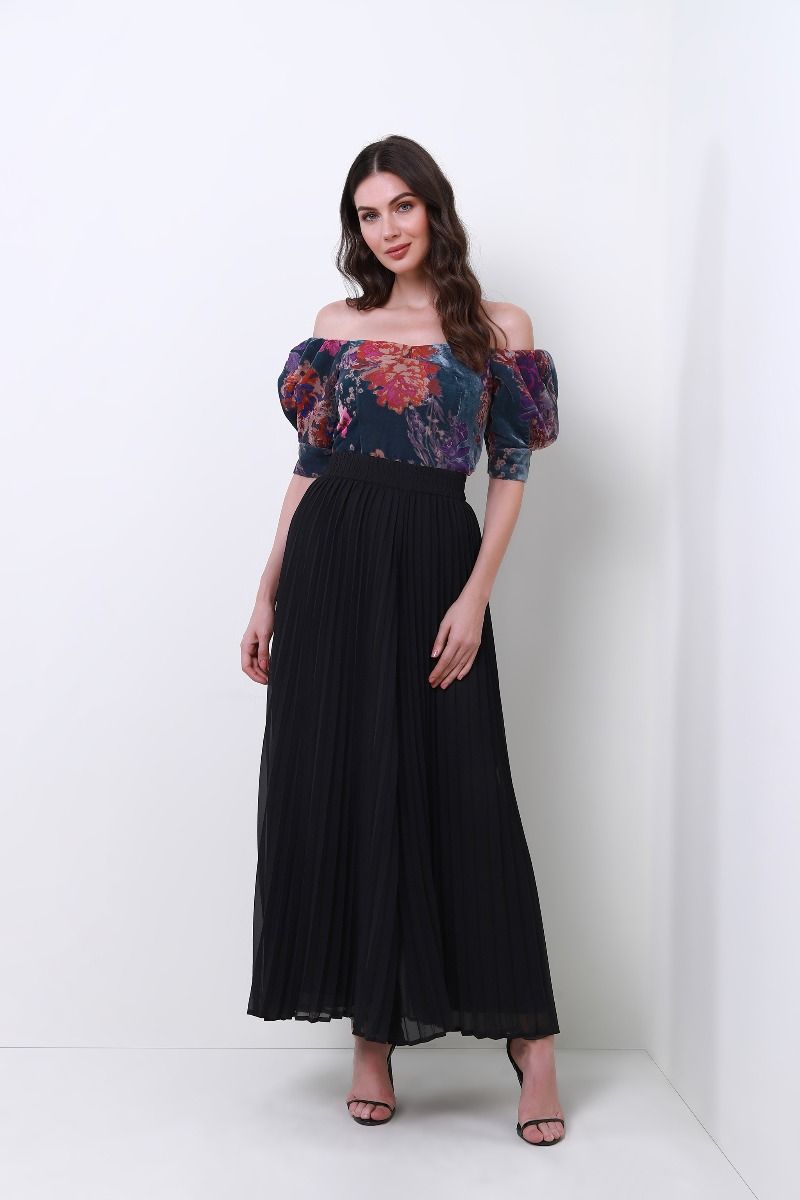 Chiffon wide leg pants