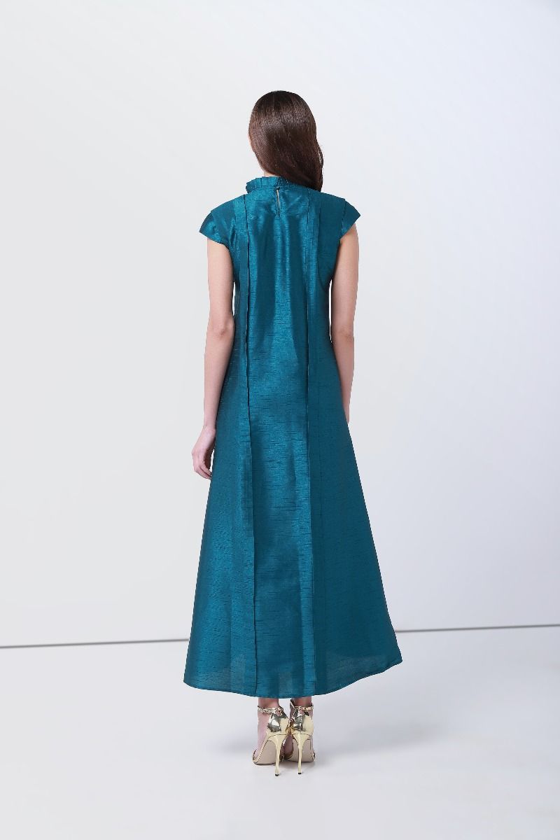 Beaded collar dress