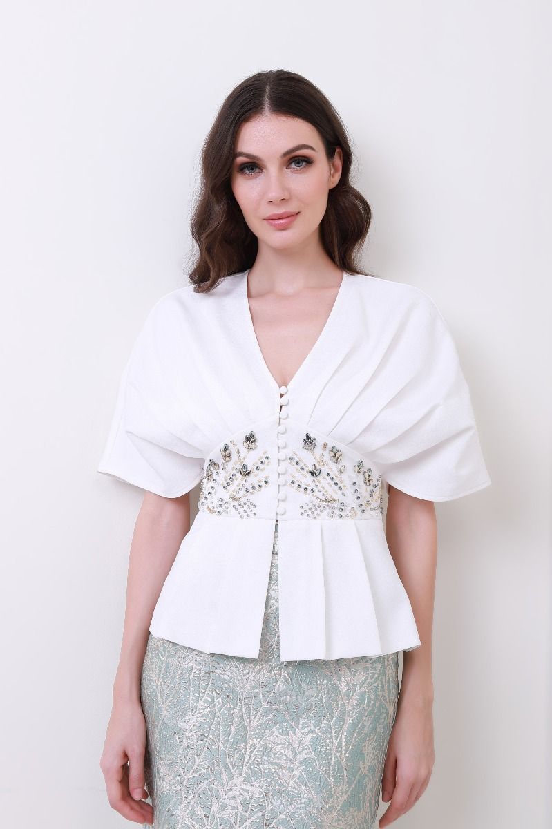 embellished waist Top