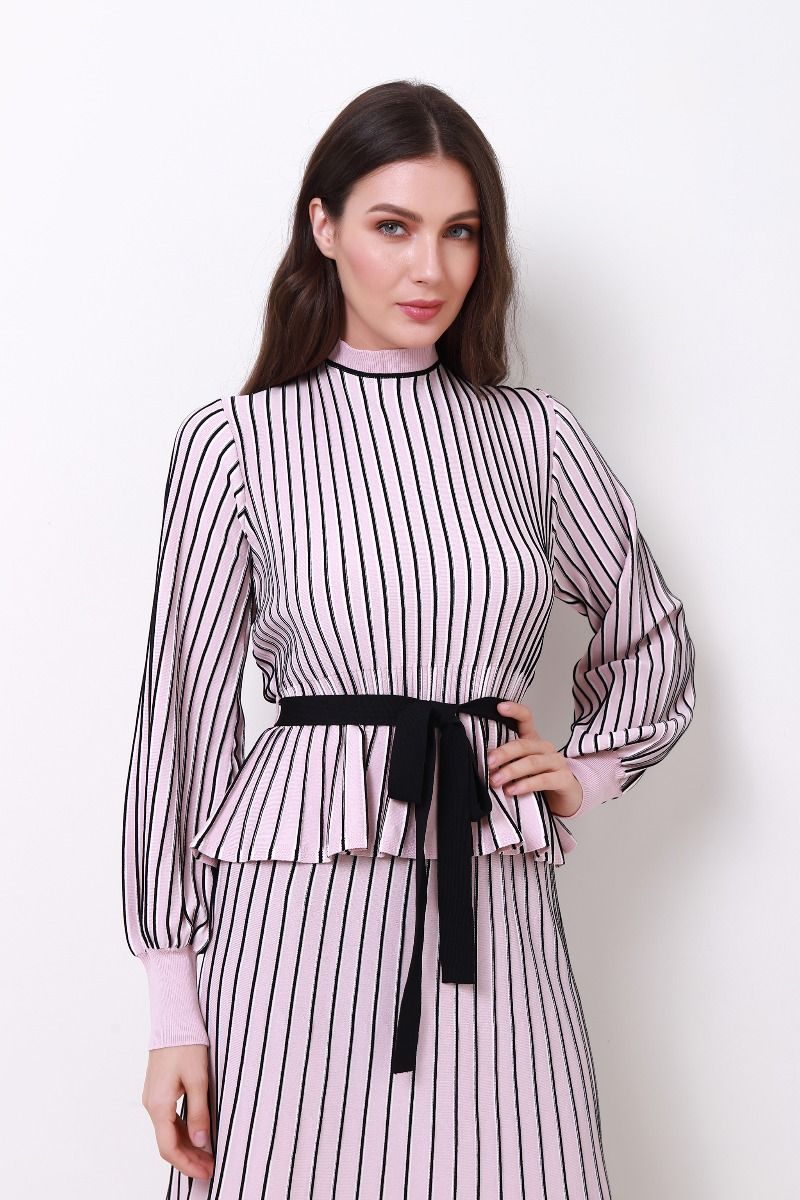 Peplum knitted top