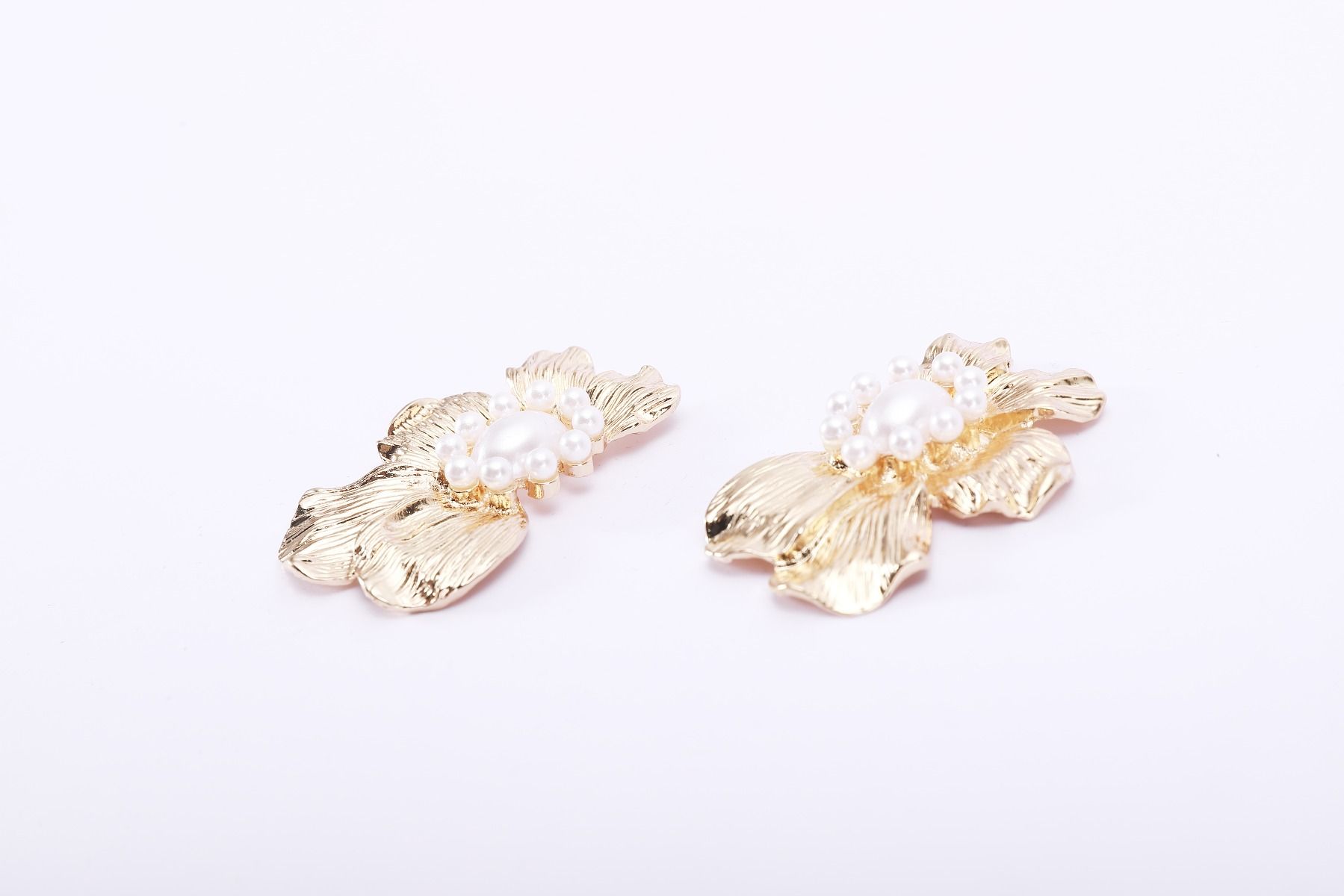 embellished pearl earrings