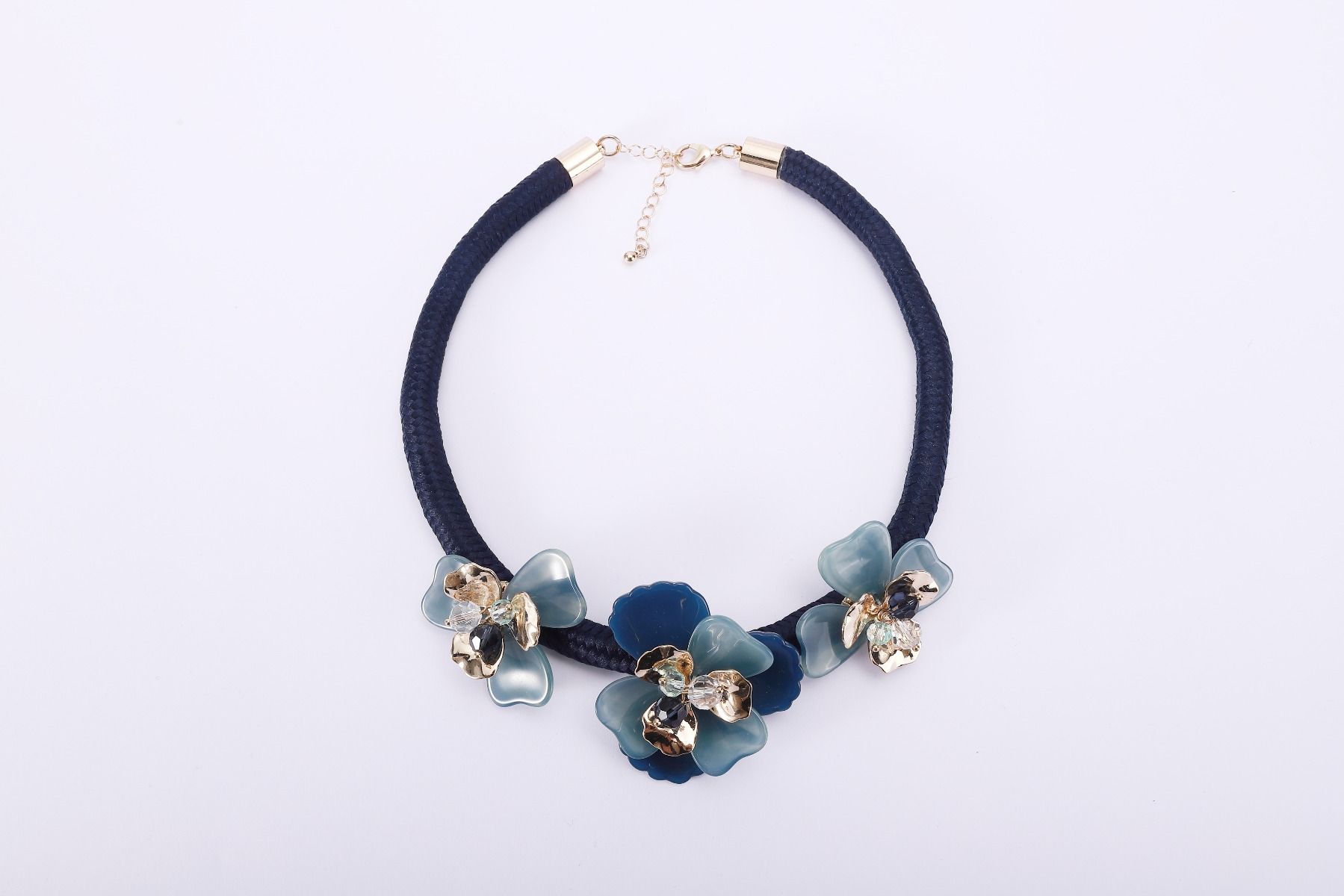 embellished floral collar
