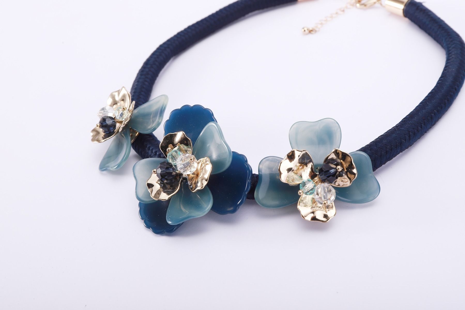 embellished floral collar