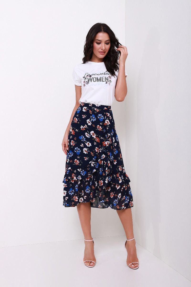 Embellished slogan T-Shirt