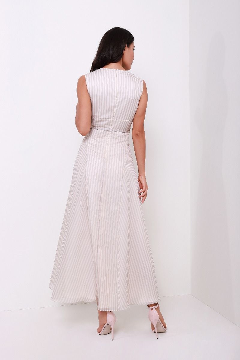 Striped organza dress