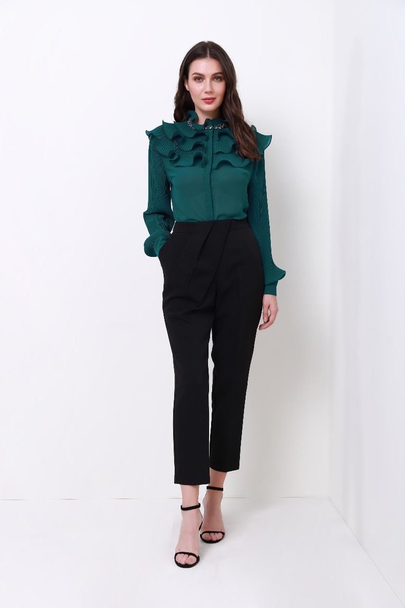 Pleated waist pants