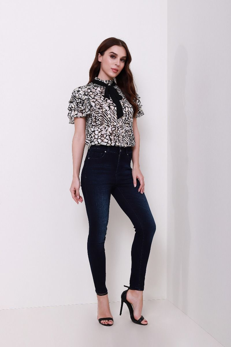 animal print top