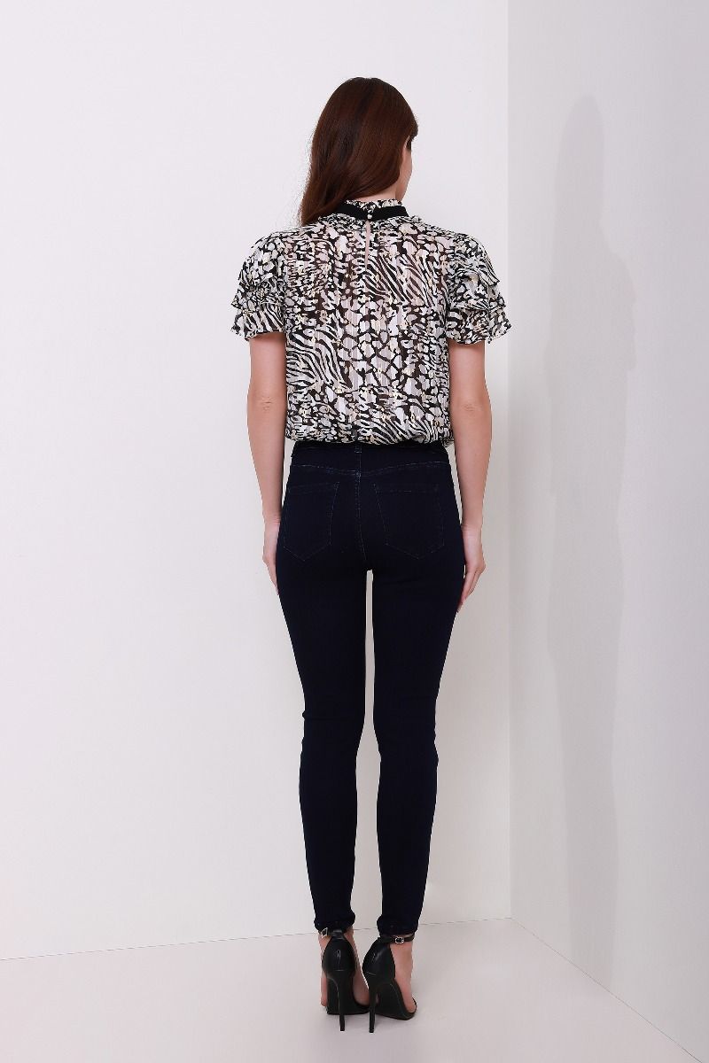 animal print top