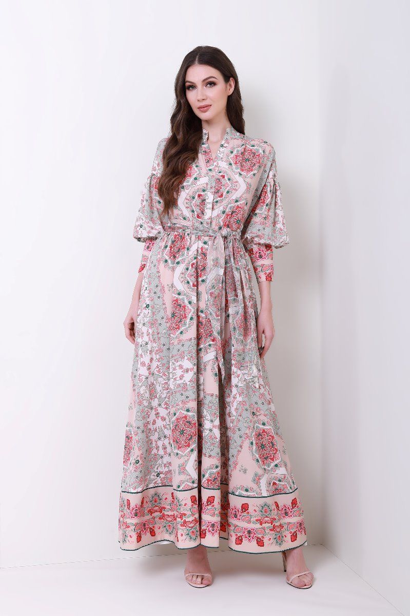 Printed overlay dress