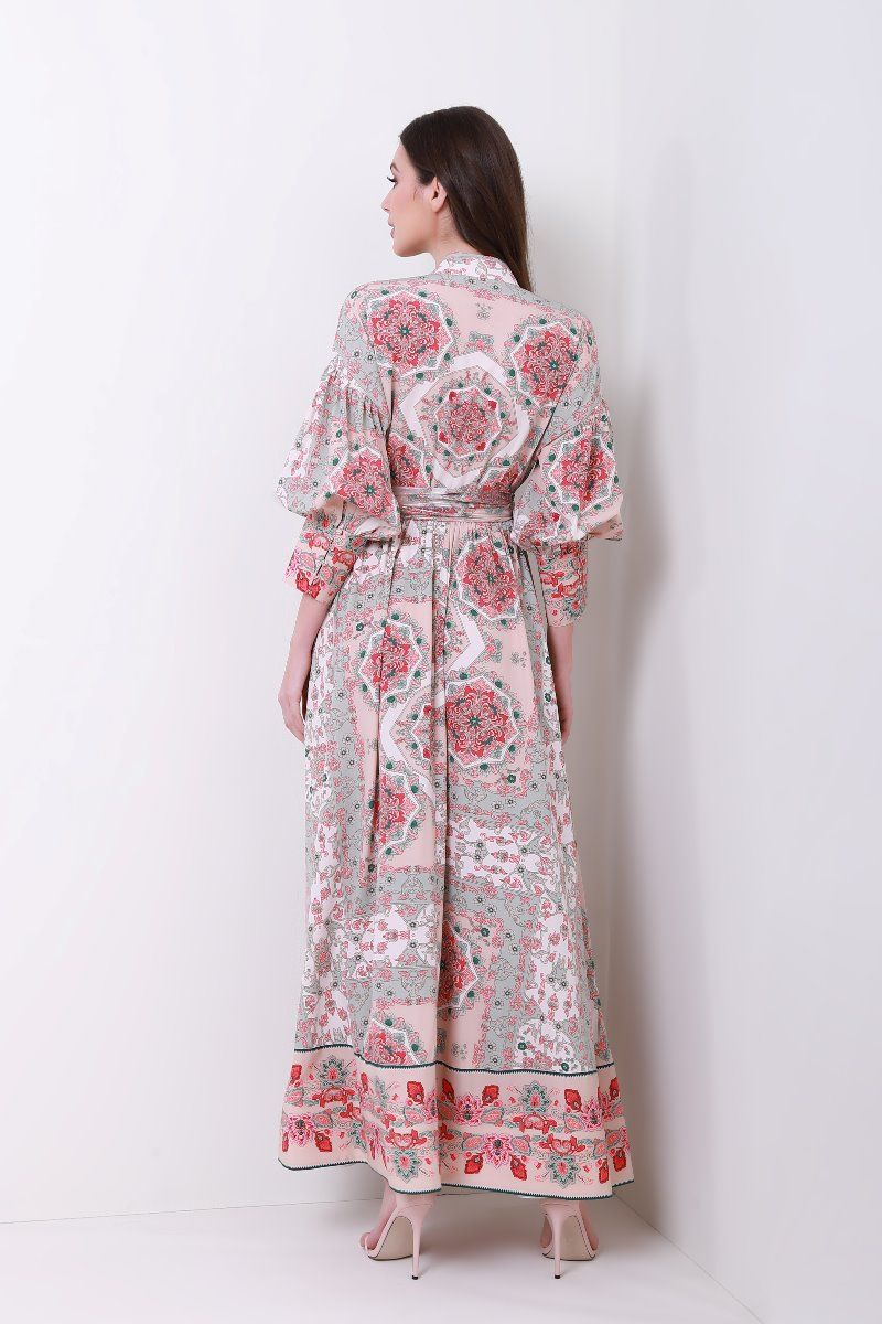 Printed overlay dress