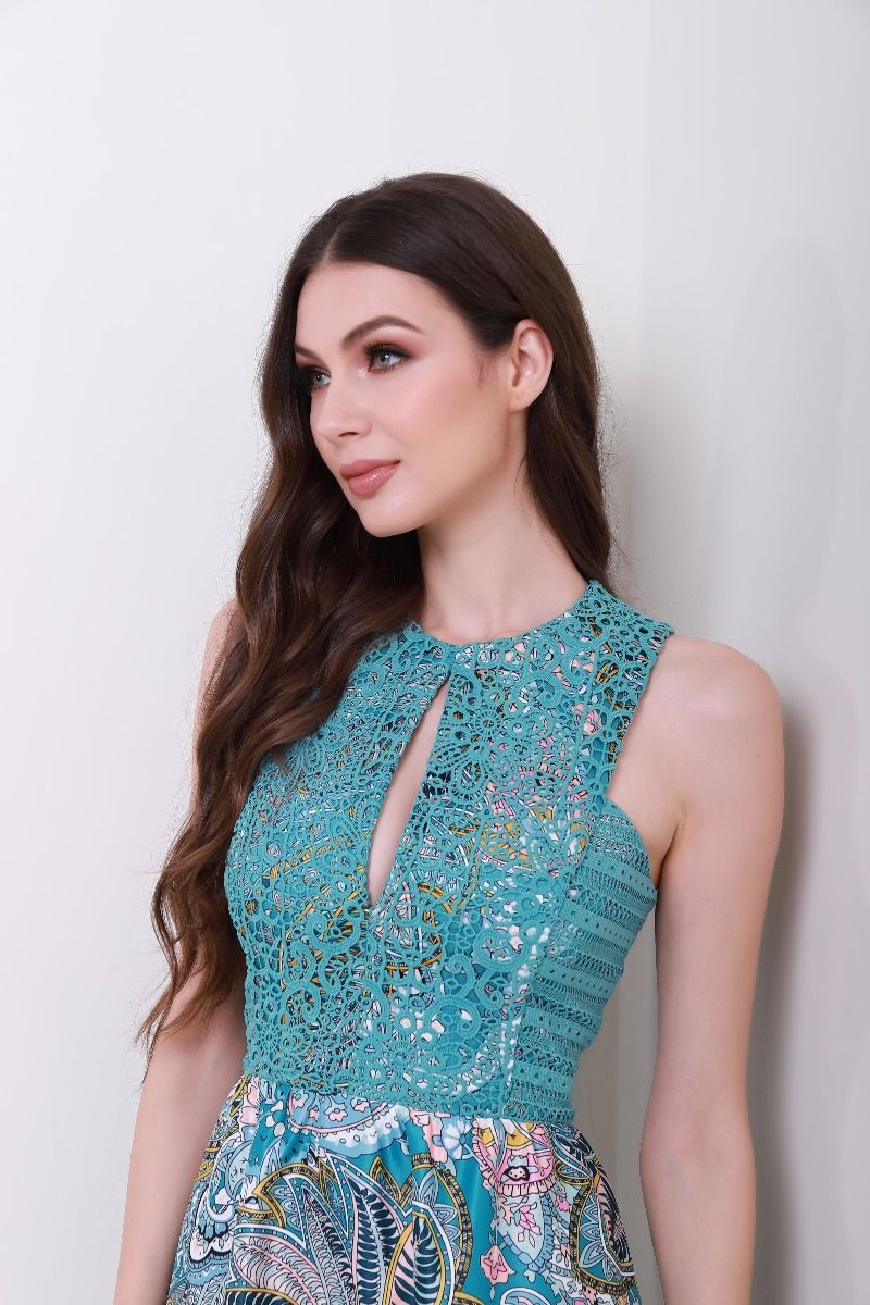 Lace bustier dress