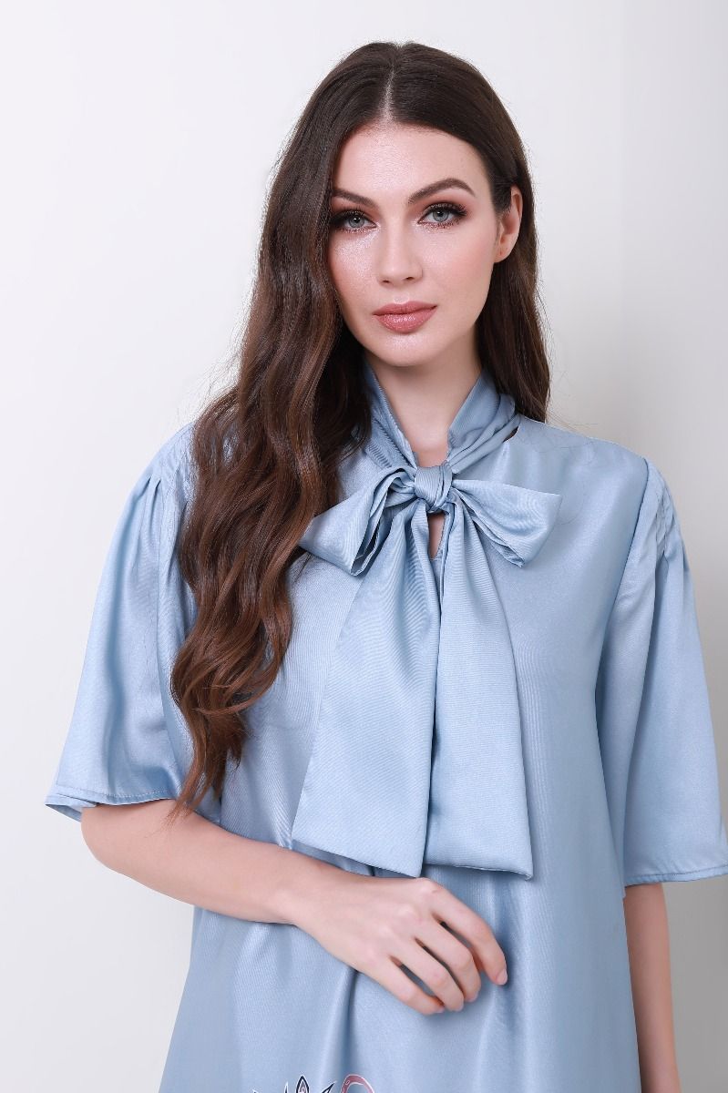 peplum hem satin dress