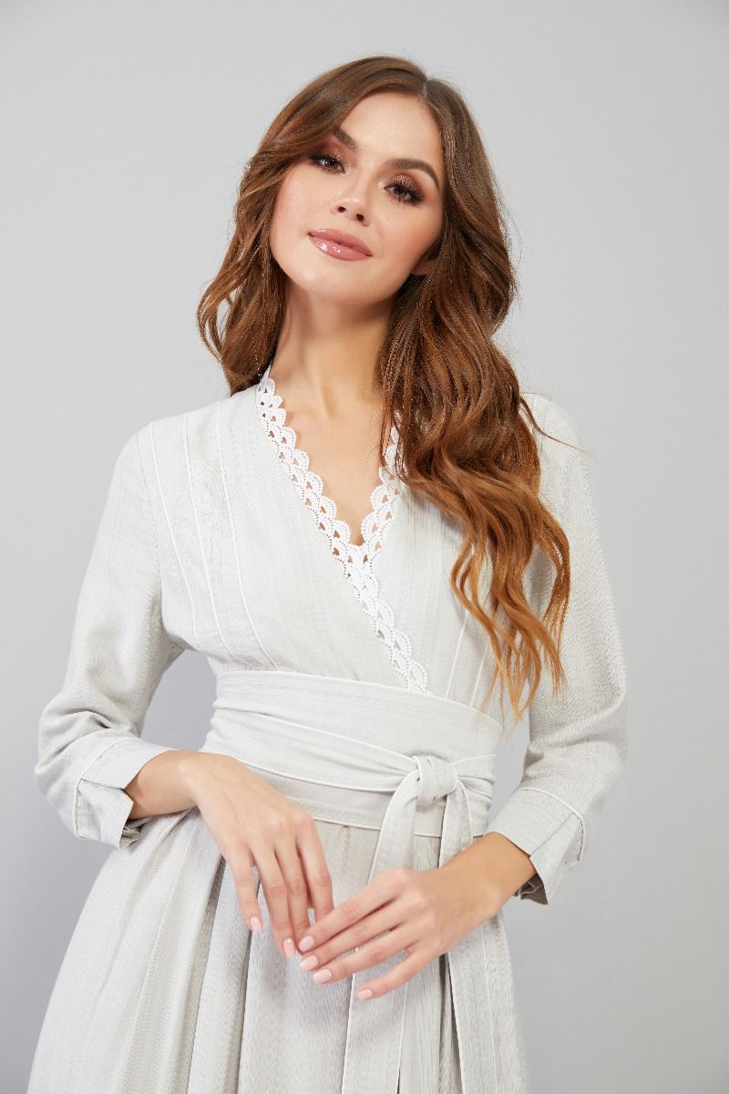 Long wrap kaftan