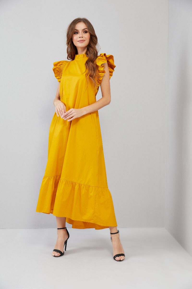 Ruffle Details Kaftan