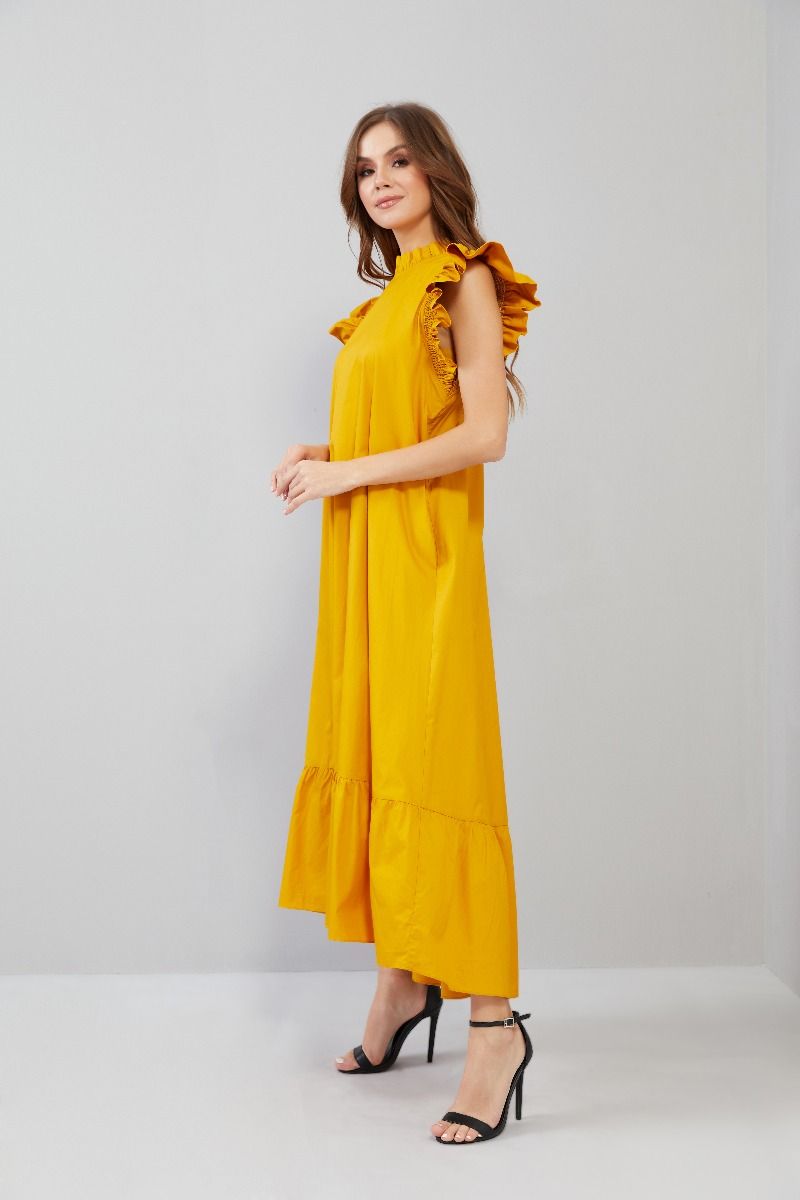 Ruffle Details Kaftan