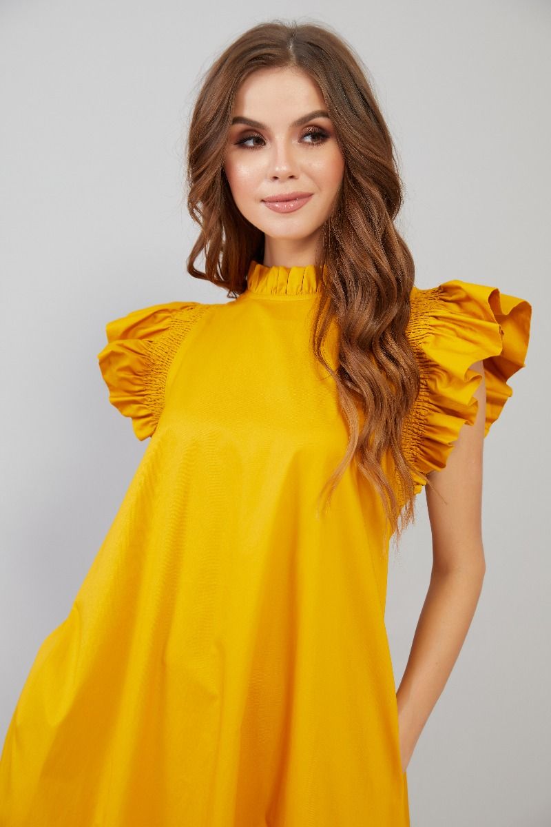 Ruffle Details Kaftan