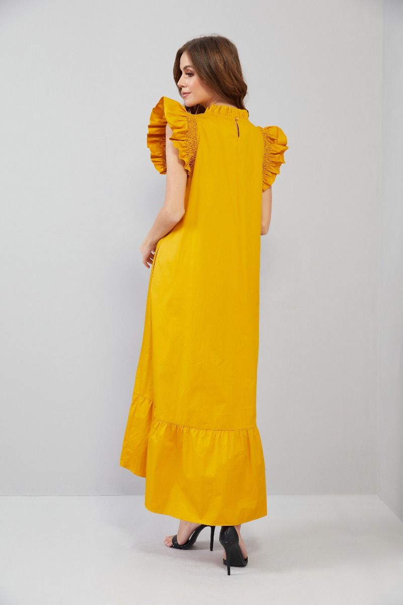 Ruffle Details Kaftan