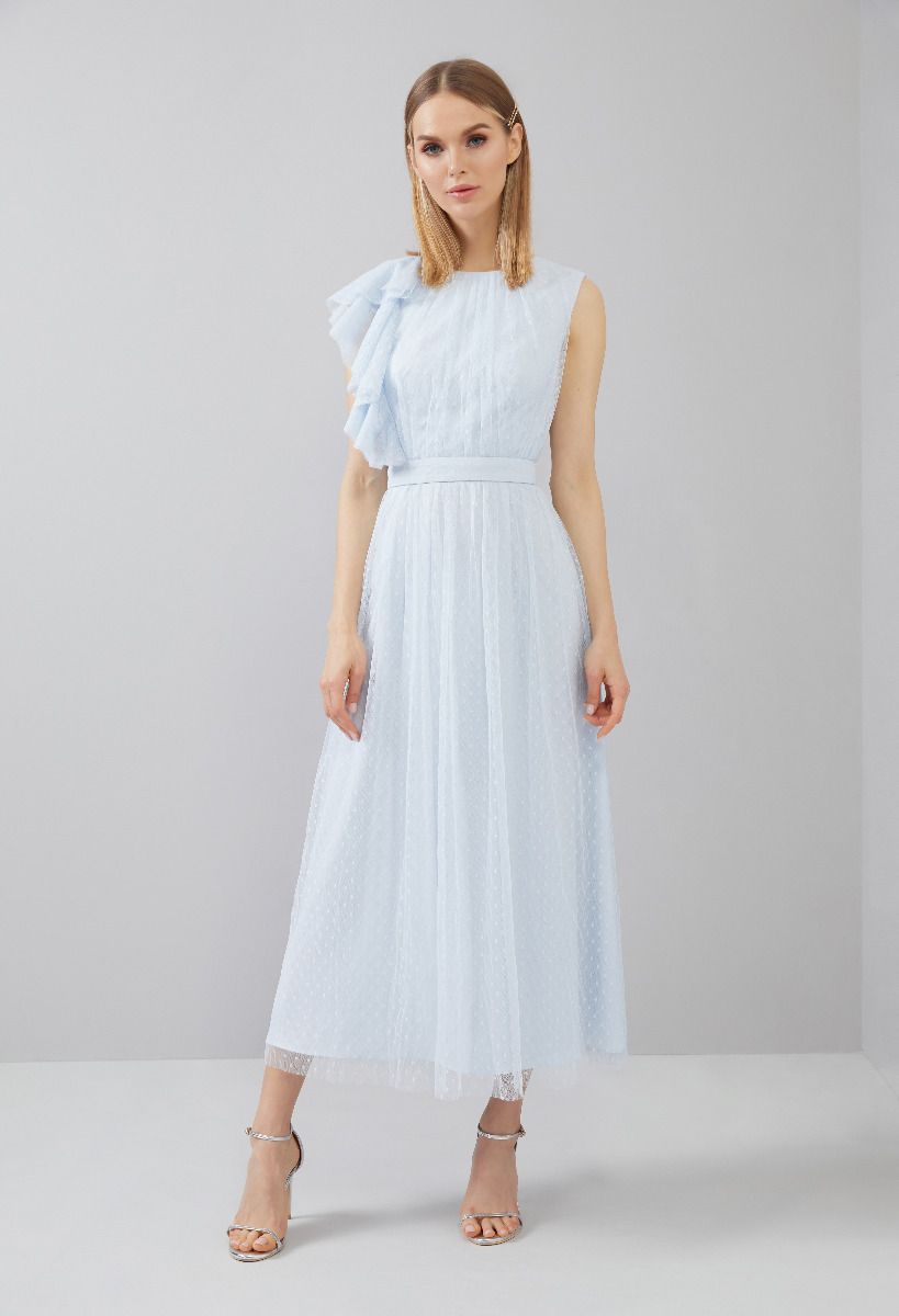 Polka Dot Mesh Dress