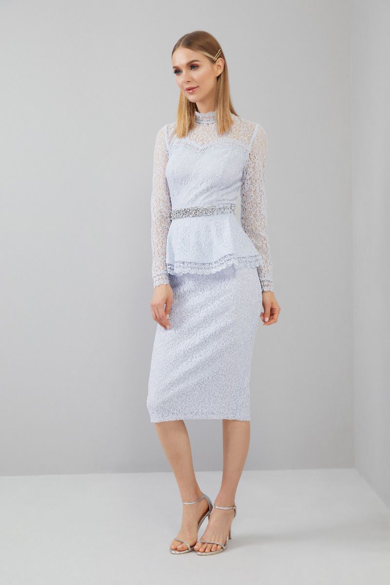 Lace Peplum Blouse