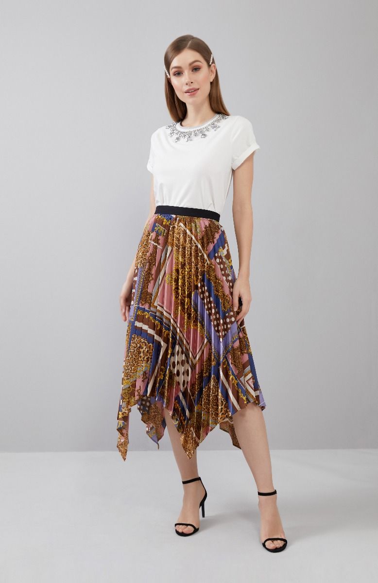 Embellished Collar T-Shirt