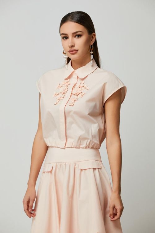 Floral classic shirt top