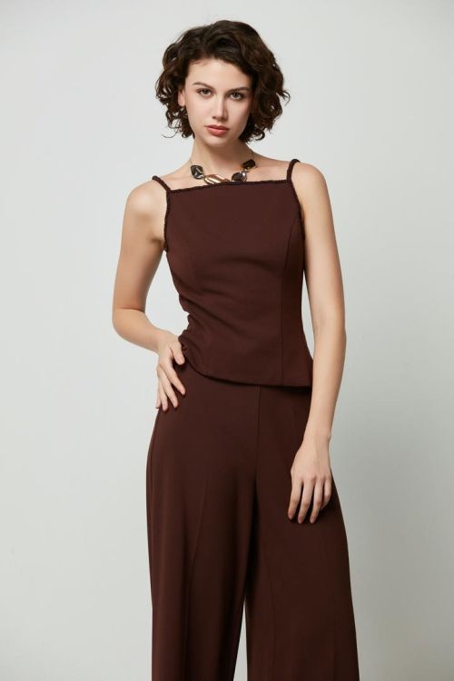 Beads straps Jersey Top