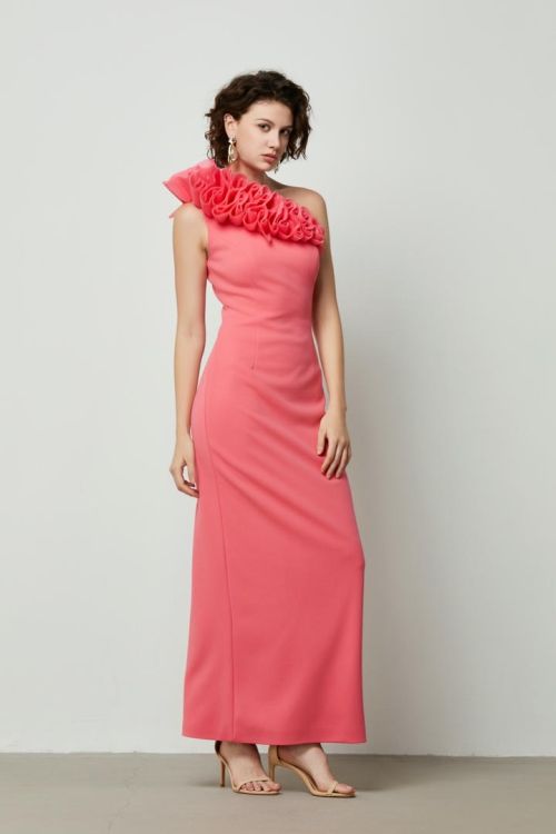 Ruffle Statement detail Dress