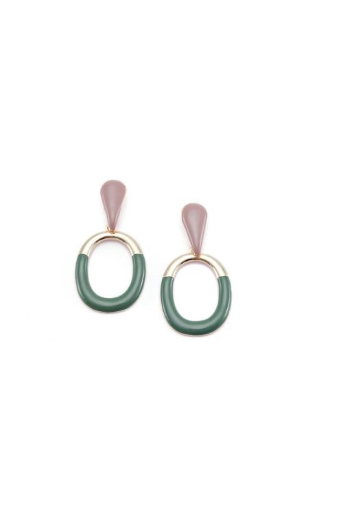 Double Drop oval Earrings