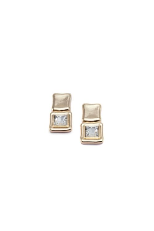 Double Drop square Earrings